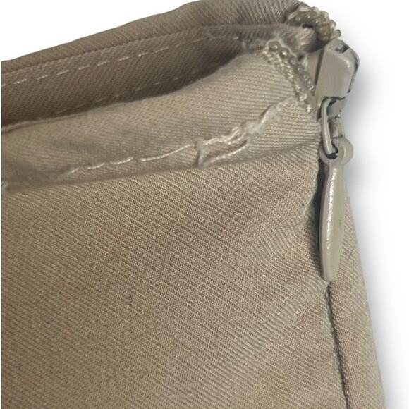 Rampage Size Small Classic Khaki Flared Trumpet Career Skirt Retro Bias Cut - Picture 5 of 8